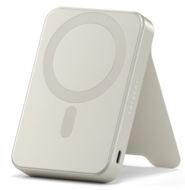 Satechi On-the-Go MagSafe powerbank 10000 mAh met stand beige