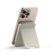 Satechi On-the-Go MagSafe powerbank 10000 mAh met stand beige