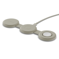 Satechi On-the-Go Qi2 MagSafe 3 in 1 oplader beige
