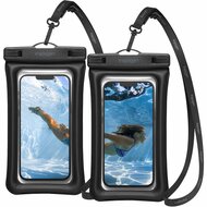 Spigen A610 Universeel waterdicht hoesje zwart 2 pack