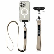 TechProtection Rope universeel crossbody draagkoord voor elke telefoon beige