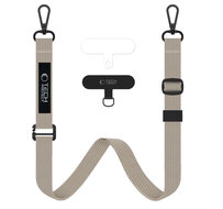 TechProtection Rope universeel crossbody draagkoord voor elke telefoon beige
