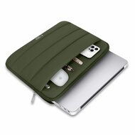 TechProtection Fluffy MacBook 15 / 16 inch sleeve groen