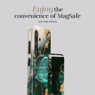 MIO Card Holder MagSafe Wallet Green Marble