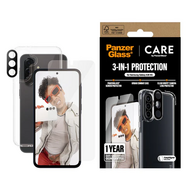 PanzerGlass CARE 3 in 1 bundel Galaxy A36 hoesje screen en camera protector