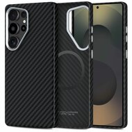 TechProtection Carbon MagSafe Galaxy S25 Ultra hoesje zwart