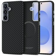 TechProtection Carbon MagSafe Galaxy S25 hoesje zwart