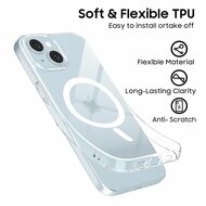 TechProtection Flex MagSafe iPhone 15 hoesje transparant