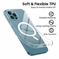 TechProtection Flex MagSafe iPhone 12 / iPhone 12 Pro hoesje transparant