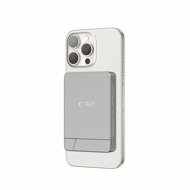 TechProtection MagSafe draadloze powerbank met stand 5000 mAh grijs