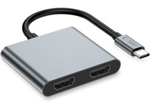 TechProtection&nbsp;4in-1 USB-C hub Dual HDMI