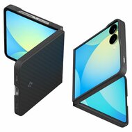 Spigen AirSkin Aramid Galaxy Z Flip 7 hoesje zwart