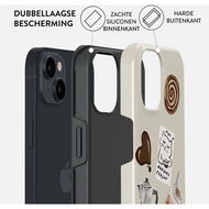 Burga Tough MagSafe iPhone 15 hoesje oat milk