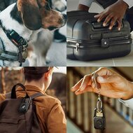 TechProtection Kevlar stevige AirTag hanger zwart