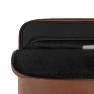 TechProtection Fleece MacBook 15 / 16 inch sleeve donkerbruin