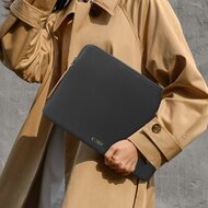 TechProtection Fleece MacBook 15 / 16 inch sleeve zwart