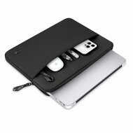 TechProtection Zipper MacBook 13 / 14 sleeve zwart