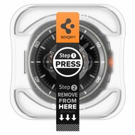 Spigen GLAS.tR EZ Fit Galaxy Watch 8 46 mm screen protector 2 pack