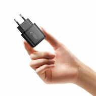 TechProtection USB-C 2 poort oplader 20 watt zwart