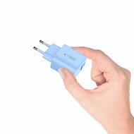 TechProtection USB-C 2 poort oplader 20 watt blauw