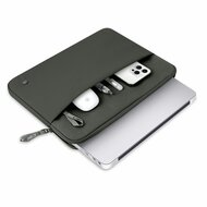 TechProtection Zipper MacBook 13 / 14 sleeve groen