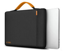 TechProtection Baja MacBook 13 / 14 inch laptop sleeve tas zwart / oranje