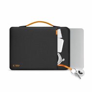 TechProtection Baja MacBook 13 / 14 inch laptop sleeve tas zwart / oranje