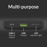 Mobilize MagSafe powerbank met stand 10000 mAh zwart
