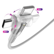 Statik PowerPivot USB-C naar USB-C kabel 200 cm wit