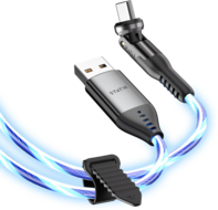 Statik PowerPivot Glowing LED USB-A naar USB-C kabel 200 cm