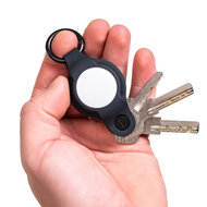 KeySmart Air Flex siliconen AirTag sleutelhouder zwart