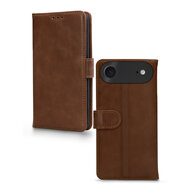 Mobilize leren Wallet iPhone 17 Air hoesje bruin