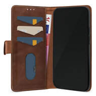Mobilize leren Wallet iPhone 17 Air hoesje bruin