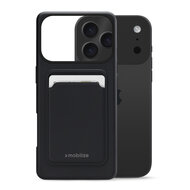 Mobilize Rubber Gelly Card iPhone 17 Pro Max hoesje zwart