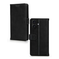 Mobilize leren Wallet iPhone 17 hoesje zwart
