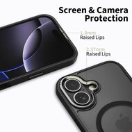 TechProtection Edge MagSafe iPhone 17 hoesje zwart