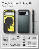 Spigen Tough Armor MagSafe Google Pixel 10 Pro XL hoesje groen