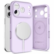 TechProtection Silicone MagSafe iPhone 17 Pro hoesje mauve