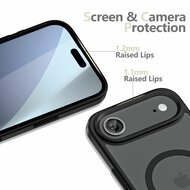 TechProtection MagSafe iPhone 17 Air hoesje mat zwart