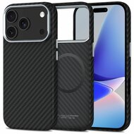 TechProtection Carbon MagSafe iPhone 17 Pro hoesje zwart