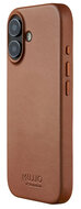 Mujjo Full Leather iPhone 17 hoesje tan