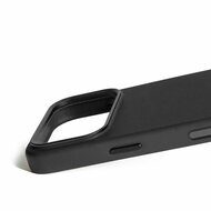 Mujjo Full Leather iPhone 17 Pro hoesje zwart