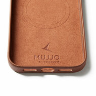 Mujjo Full Leather iPhone 17 Pro Max hoesje tan