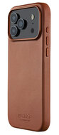 Mujjo Full Leather iPhone 17 Pro Max hoesje tan