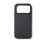 Mujjo Full Leather iPhone 17 Pro Max hoesje basalt