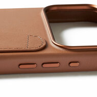 Mujjo Full Leather Wallet&nbsp;iPhone 17 Pro Max hoesje tan