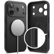 Ringke siliconen MagSafe iPhone 17 Pro hoesje zwart