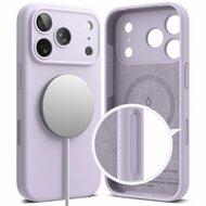 Ringke siliconen MagSafe iPhone 17 Pro hoesje paars