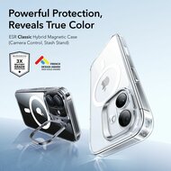 ESR Classic Hybrid Stand CC iPhone 17 hoesje doorzichtig