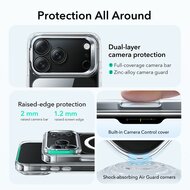 ESR Classic Hybrid Stand CC iPhone 17 Pro hoesje transparant